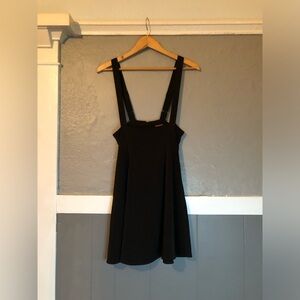 Modcloth Cute Black Suspender Skirt | Preowned Small | Schoolgirl Goth